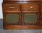 Vintage Military Campaign Bookcase with Embossed Leather Doors from Bevan Funnell 16