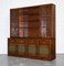 Vintage Military Campaign Bookcase with Embossed Leather Doors from Bevan Funnell 3