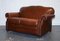 Braunes Vintage 2-Sitzer Ledersofa mit Buckelrücken von Laura Ashley 4