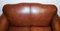 Vintage Brown Leather Hump Back 2-Seater Sofa from Laura Ashley, Image 15