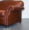 Vintage Brown Leather Hump Back 2-Seater Sofa from Laura Ashley, Image 9