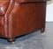 Vintage Brown Leather Hump Back 2-Seater Sofa from Laura Ashley 8