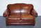 Vintage Brown Leather Hump Back 2-Seater Sofa from Laura Ashley 5