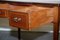 Edwardian Stamped Brown Leather Sheraton Desk from Maple & Co., 1900s, Image 11