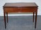 Edwardian Stamped Brown Leather Sheraton Desk from Maple & Co., 1900s, Image 12
