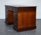 Edwardian Pedestal Desk with Brown Embossed Leather Top from Maple & Co. 8