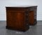 Edwardian Pedestal Desk with Brown Embossed Leather Top from Maple & Co. 9