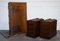 Escritorio pedestal eduardiano con superficie de cuero en relieve marrón de Maple & Co., Imagen 17