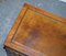 Edwardian Pedestal Desk with Brown Embossed Leather Top from Maple & Co. 11