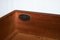 Escritorio pedestal eduardiano con superficie de cuero en relieve marrón de Maple & Co., Imagen 6
