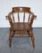 Edwardian Elm Bow Back Captains Smokers Chair 3