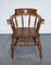 Edwardian Elm Bow Back Captains Smokers Chair, Image 3