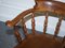 Edwardian Elm Bow Back Captains Smokers Chair, Image 22