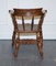Edwardian Elm Bow Back Captains Smokers Chair, Image 9