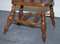 Edwardian Elm Bow Back Captains Smokers Chair, Image 16
