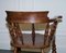 Edwardian Elm Bow Back Captains Smokers Chair, Image 10