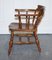 Edwardian Elm Bow Back Captains Smokers Chair 8