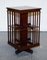 Edwardian Inlaid Sheraton Revival 2-Tier Revolving Bookcase 2