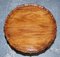 Large Hardwood Pie Crust Tilt Top Side Table 12