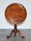 Large Hardwood Pie Crust Tilt Top Side Table 4