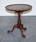 Large Hardwood Pie Crust Tilt Top Side Table, Image 1