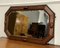 Specchio Art Deco smussato in quercia, anni '20, Immagine 3