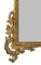 Espejo de pared italiano antiguo tallado a mano de madera dorada, década de 1890, Imagen 7