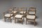 French Fumay Dining Armchairs by Guillerme & Chambron for Votre Maison, 1960s, Set of 8, Image 4