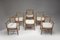 French Fumay Dining Armchairs by Guillerme & Chambron for Votre Maison, 1960s, Set of 8, Image 6