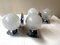 Vintage Space Age Wall Lights in Chromed Steel and Opal Glass, 1970s, Set of 2 3