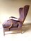 Italian Armchair with Velvet Backrest by Paolo Buffa, 1940s 4