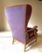 Italian Armchair with Velvet Backrest by Paolo Buffa, 1940s, Image 6