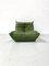 Togo Lounge Chair in Forest Green Leather by Michel Ducaroy for Ligne Roset, France, 1970s 3