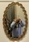 Specchio ovale smerlato Art Déco, Immagine 4