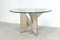 Architectural Travertine Dining Table, 1970s 2