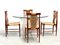 Vintage Teak and Wicker Dining Chairs, 1960s, Set of 4 2
