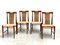 Vintage Teak and Wicker Dining Chairs, 1960s, Set of 4 1