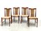 Vintage Teak and Wicker Dining Chairs, 1960s, Set of 4, Image 1