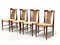 Vintage Teak and Wicker Dining Chairs, 1960s, Set of 4 5