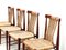 Vintage Teak and Wicker Dining Chairs, 1960s, Set of 4 7