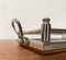 Art Deco / Art Noveau Metal and Glass Tray 13