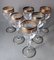 Italian Louis XVI Style Water Goblets with Gold Rim, 1970s, Set of 6 2