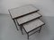 Tables Gigognes Vintage avec Carrelage, 1960s, Set de 3 2