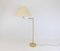 Mid-Century Moderne Stehlampe aus Messing mit drehbarem Arm, 1960er 4