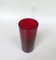 Brocca per l'acqua rossa con 7 bicchieri di Monica Bratt, Svezia, anni '50, set di 8, Immagine 17