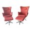 Scandinavian Lounge Chairs with Ottomans from Bröderna Andersson, Sweden, 2000s, Set of 4, Image 1