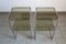 Chromed Metal and Smoked Glass Side Tables, France, 1970s, Set of 2, Image 3