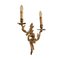 French Gilded Bronze Two-Light Wall Lights, Set of 2 2