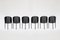 Sillas de comedor Costes vintage en negro de Philippe Starck para Driade, años 80. Juego de 6, Imagen 4