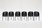 Sillas de comedor Costes vintage en negro de Philippe Starck para Driade, años 80. Juego de 6, Imagen 1
